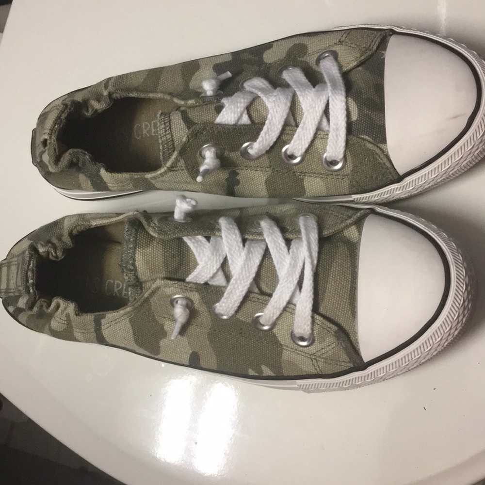 Camo slip on shoes